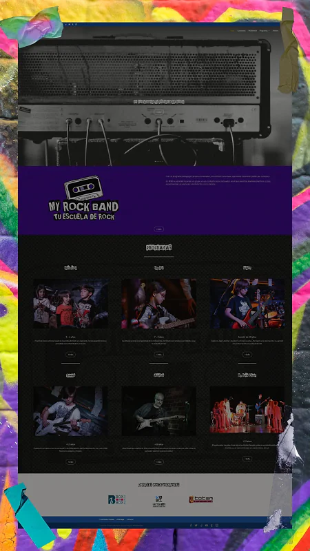Tu Escuela de Rock website